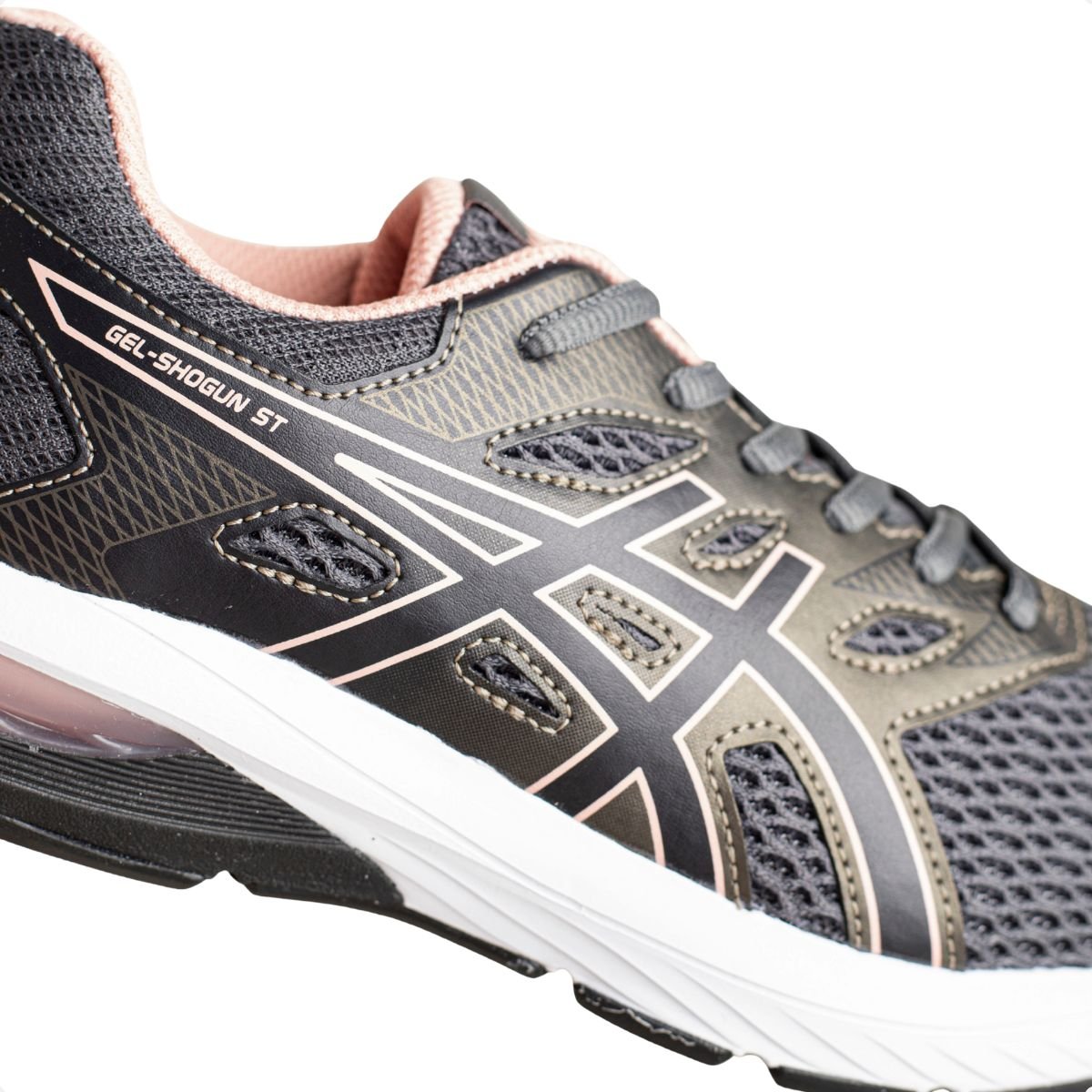 Tenis Running Feminino Asics Gel-Shogun St Cinza 3