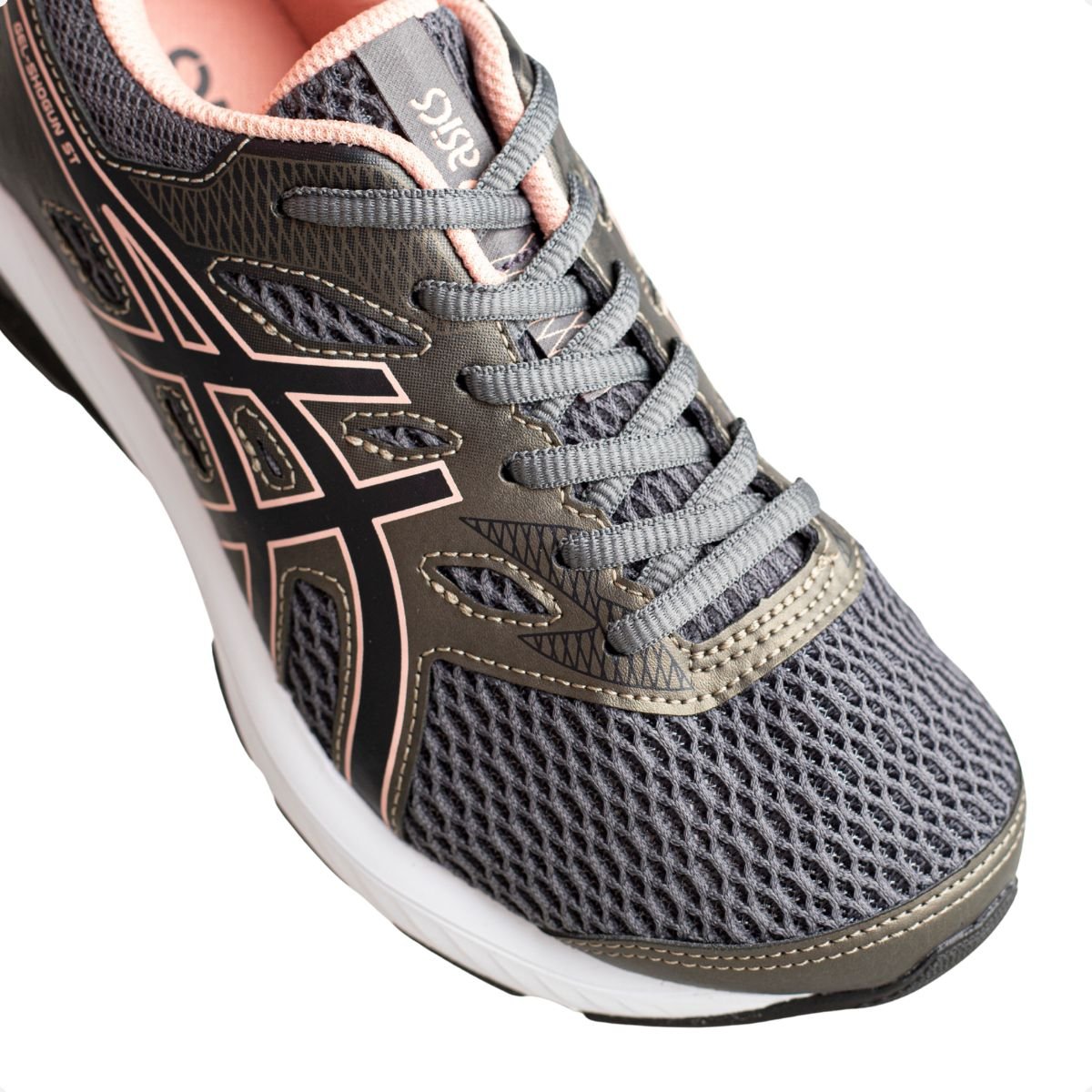 Tenis Running Feminino Asics Gel-Shogun St Cinza 7