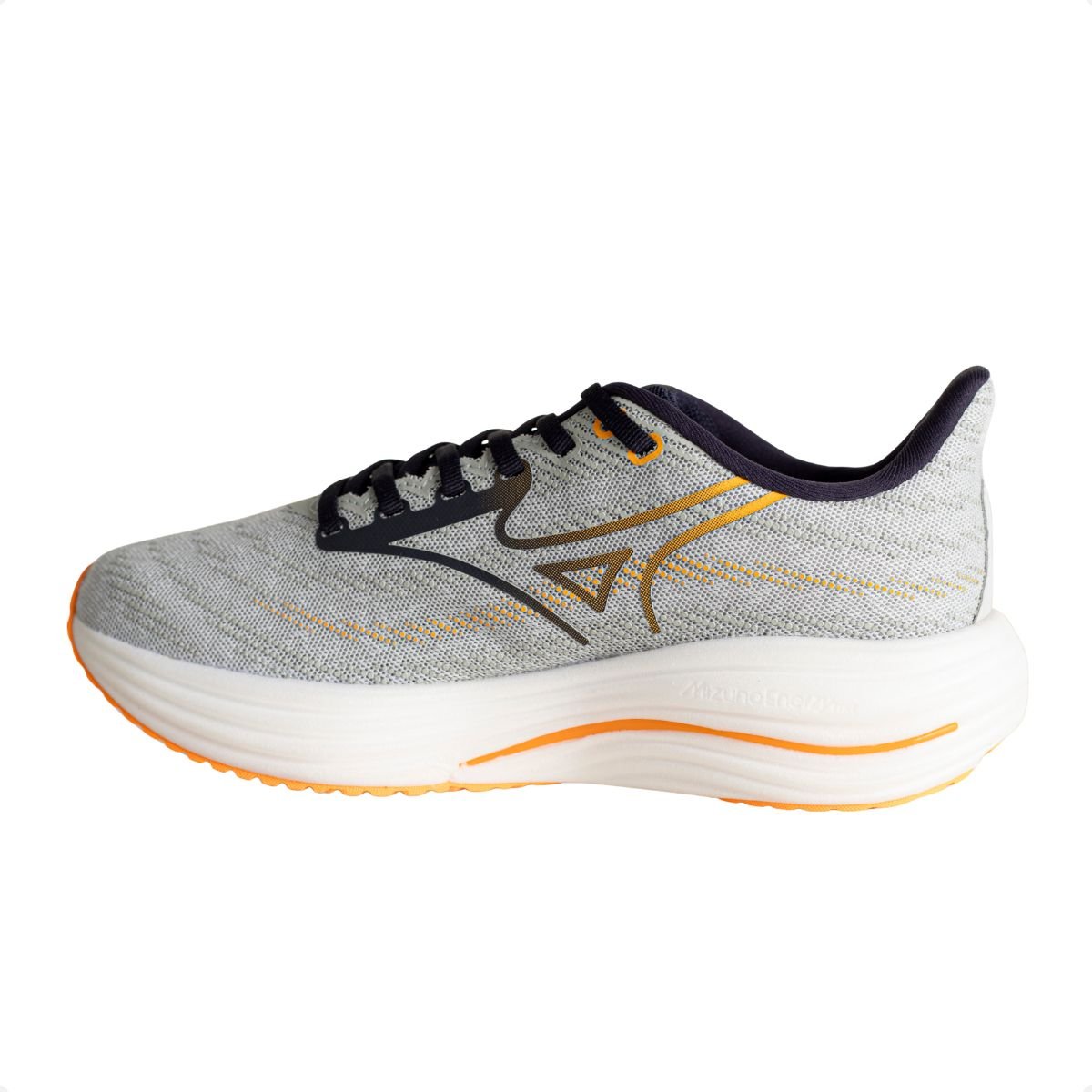 Tênis De Corrida Mizuno Wave Rider 29 Masculino Cinza/Laranja 5
