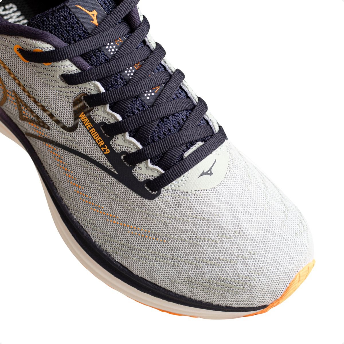 Tênis De Corrida Mizuno Wave Rider 29 Masculino Cinza/Laranja 7