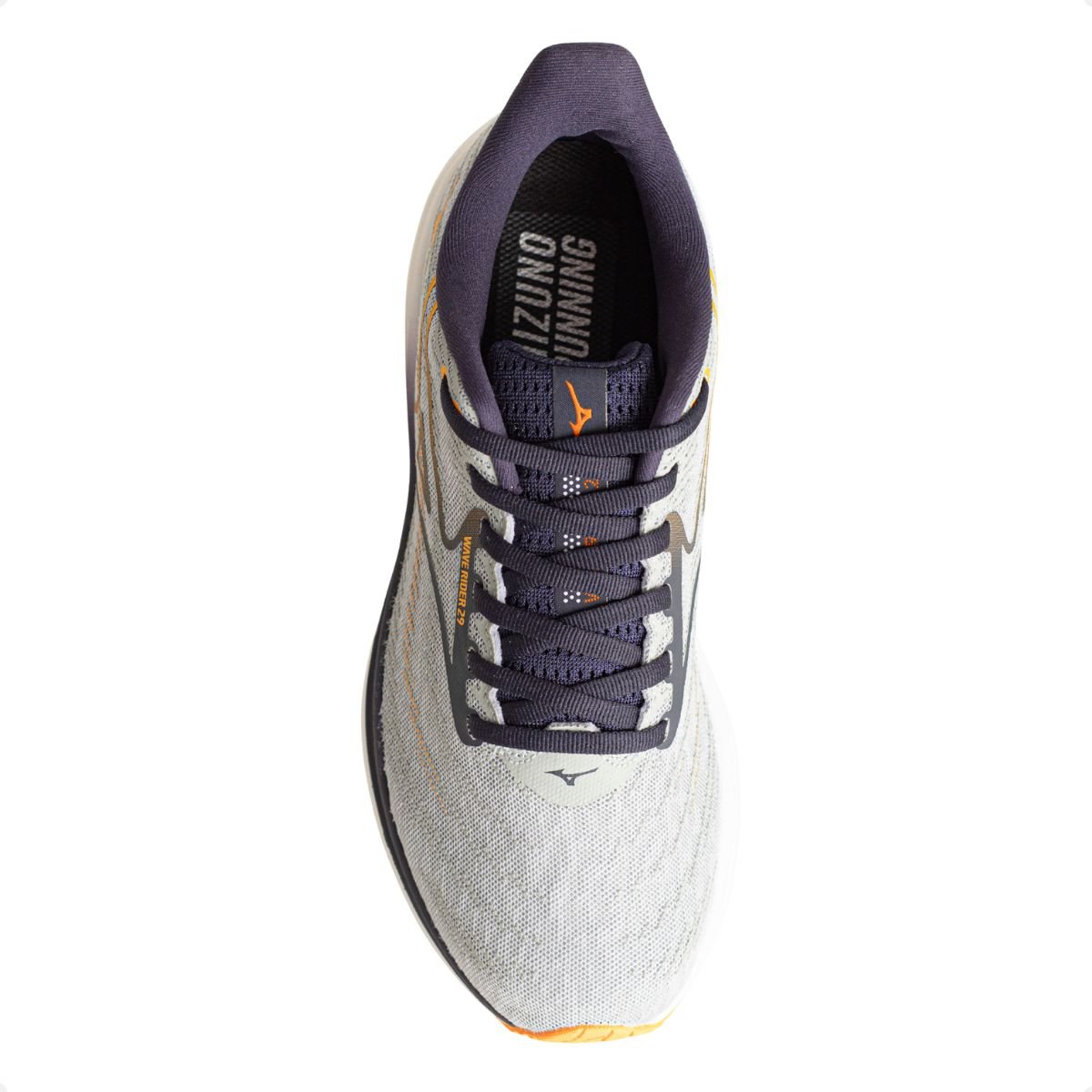 Tênis De Corrida Mizuno Wave Rider 29 Masculino Cinza/Laranja 6