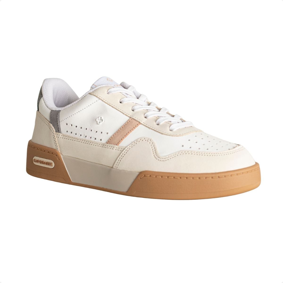 Tenis Moda Feminino Capodarte Bege/Branco 2