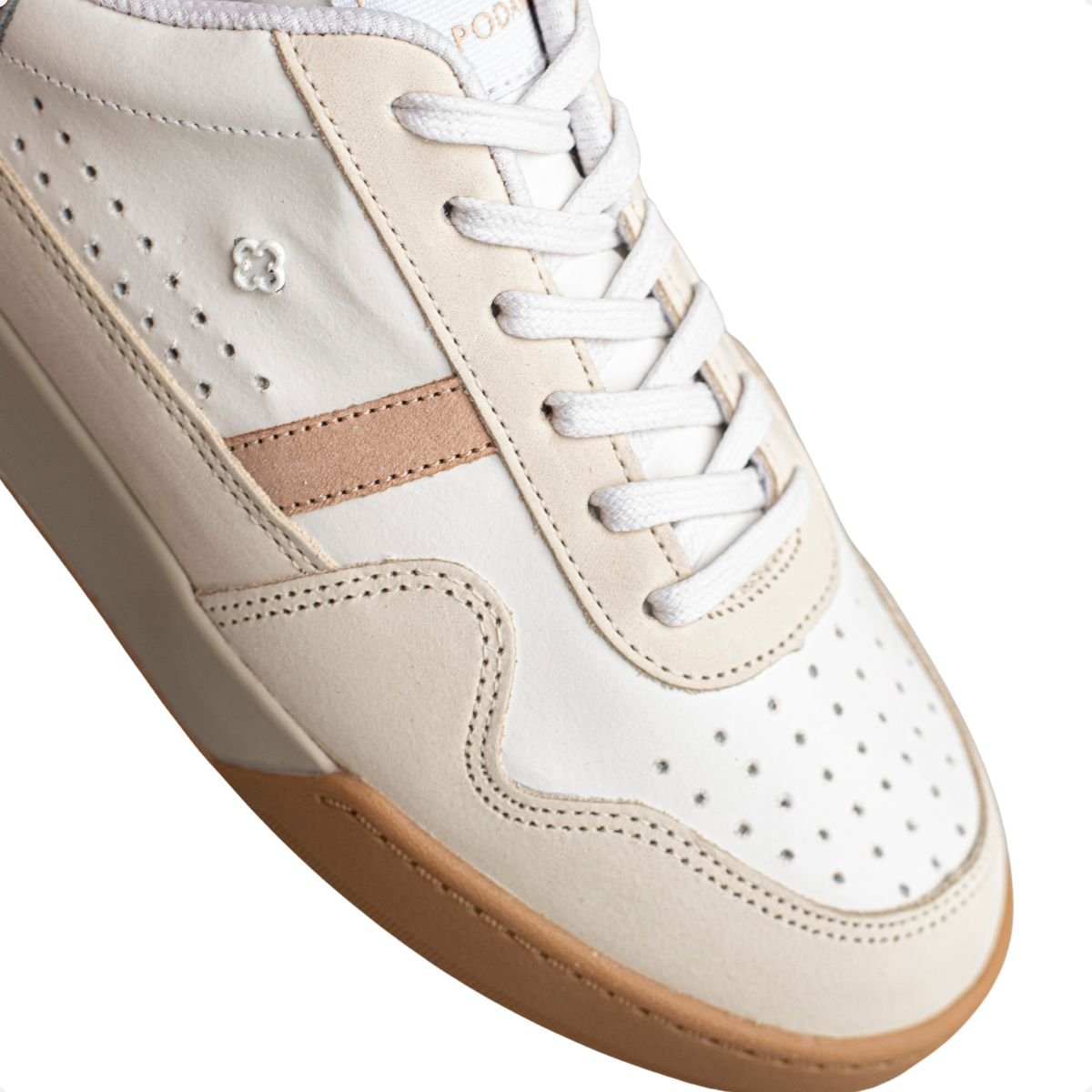 Tenis Moda Feminino Capodarte Bege/Branco 7