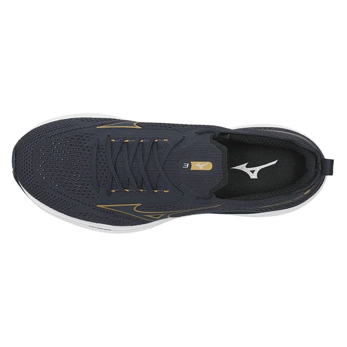 Tênis Running Masculino Mizuno Cool Ride 3 Azul Preto 2
