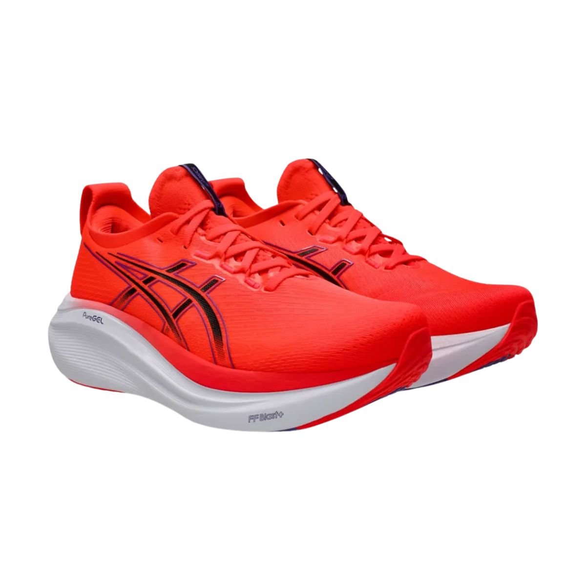 Tênis Running Masculino Asics Gel-Nimbus 27 Vermelho Laranja