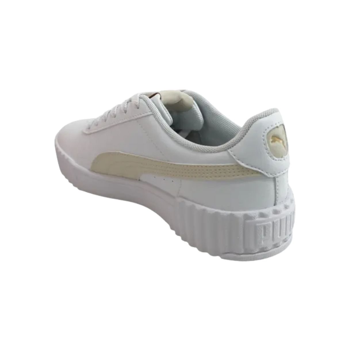Tênis Casual Feminino Puma Carina 3.0 Bdp Branco Branco/Bege 4