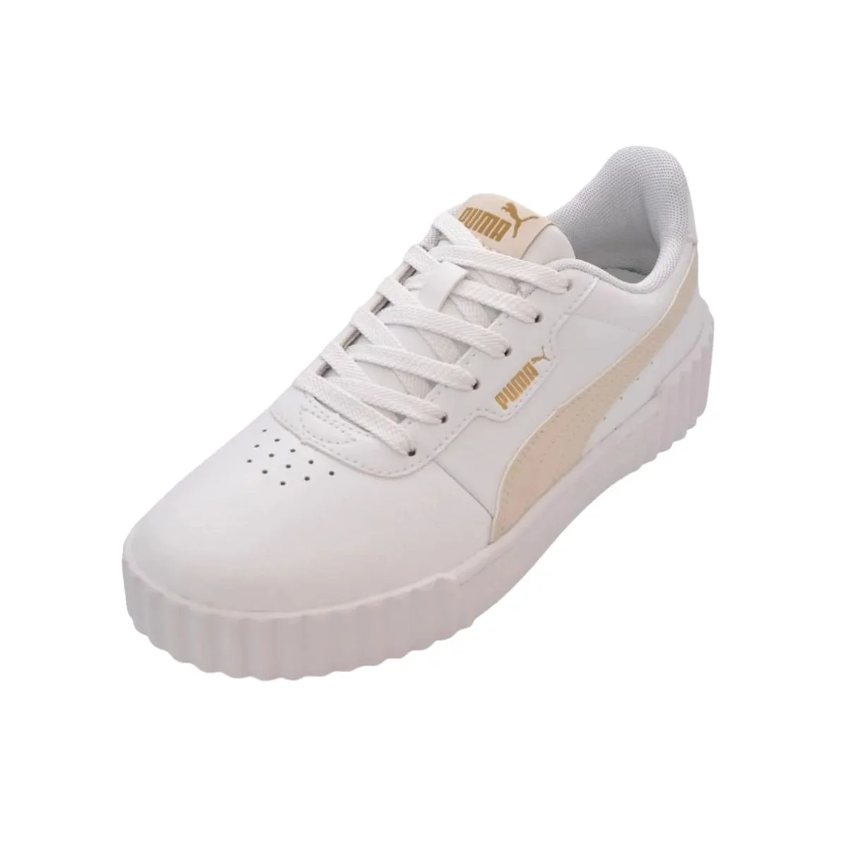 Tênis Casual Feminino Puma Carina 3.0 Bdp Branco Branco/Bege 5