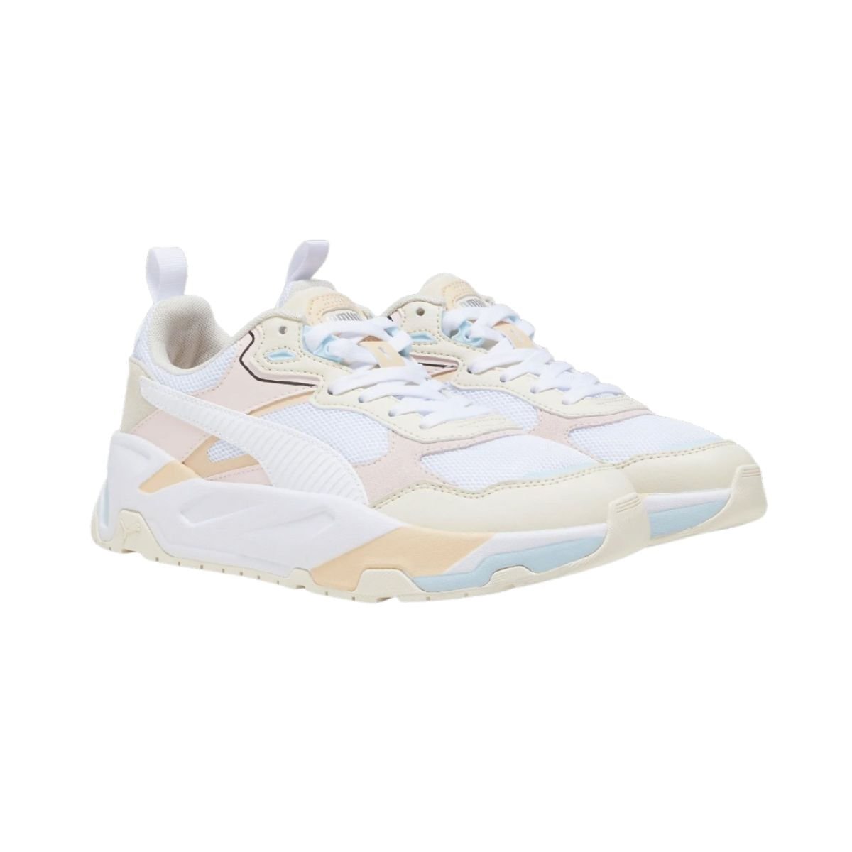 Tênis Casual Feminino Puma Trinity Branco E Bege Branco 2
