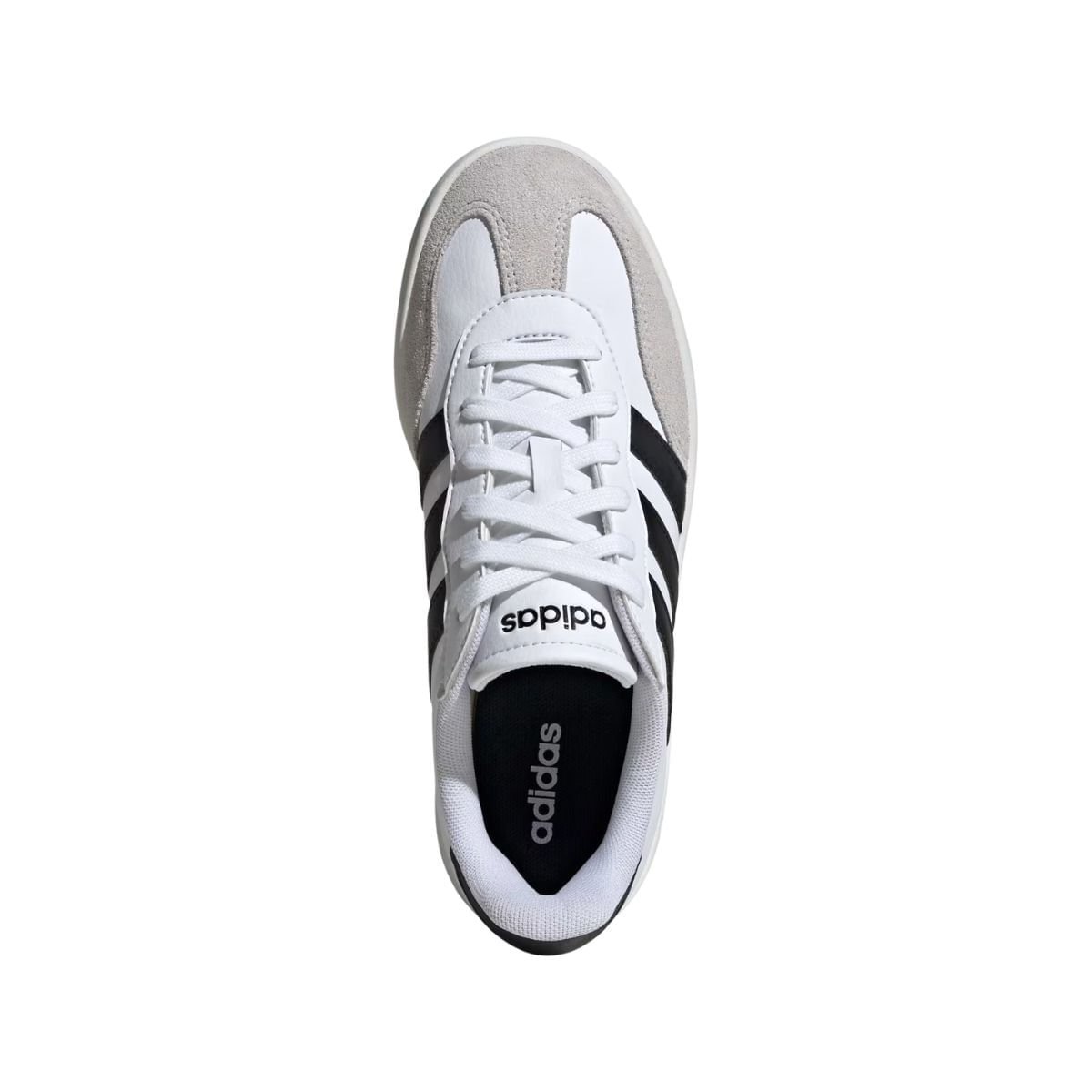 Tênis Running Masculino Adidas Barreda Branco Branco/Preto/Cinza 3