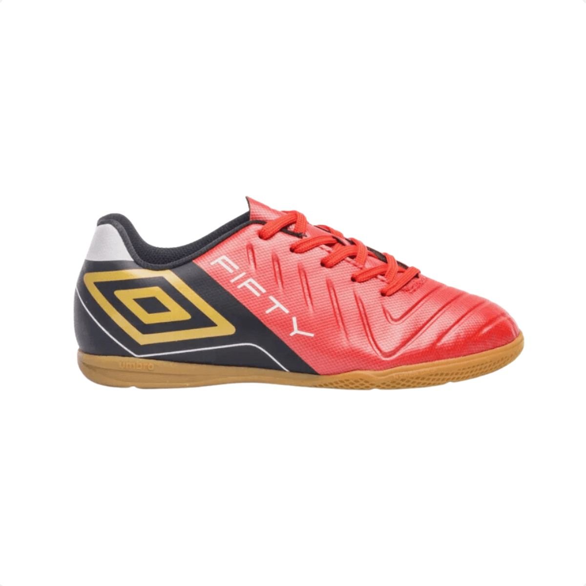 Chuteira Indoor Infantil Umbro Fifty Vi Vermelha