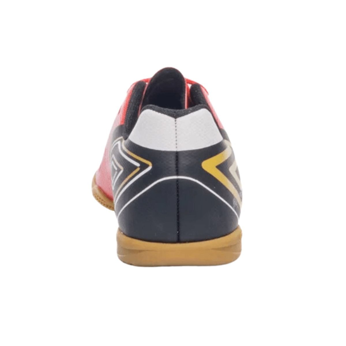 Chuteira Indoor Infantil Umbro Fifty Vi Vermelha Laranja/Preto/Amarelo 7