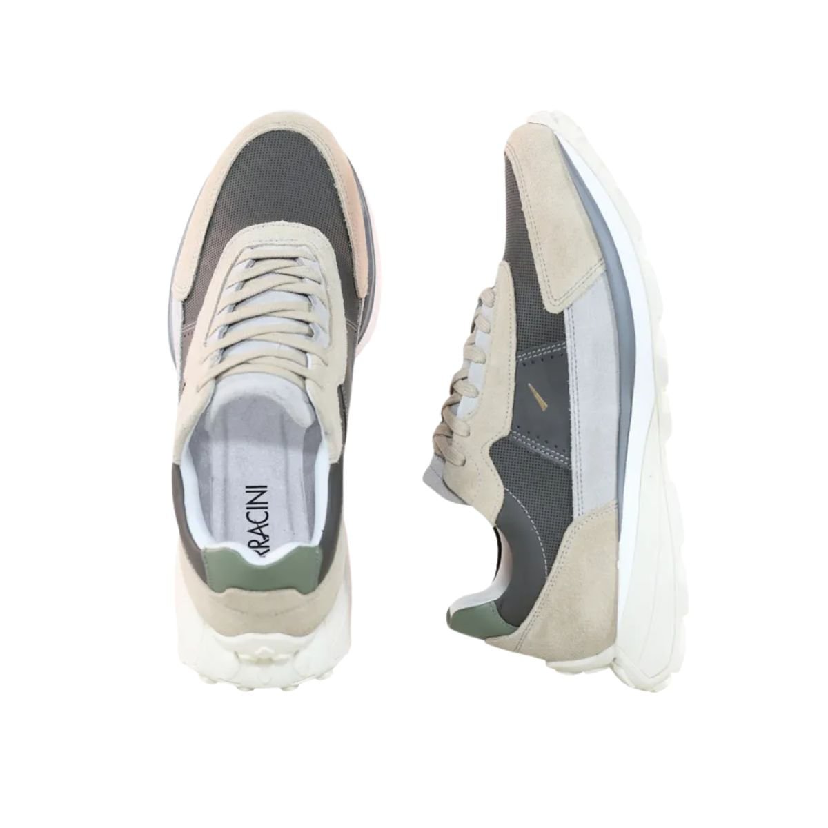 Sapatênis Masculino Ferracini Mid Bege Areia/Chumbo 3