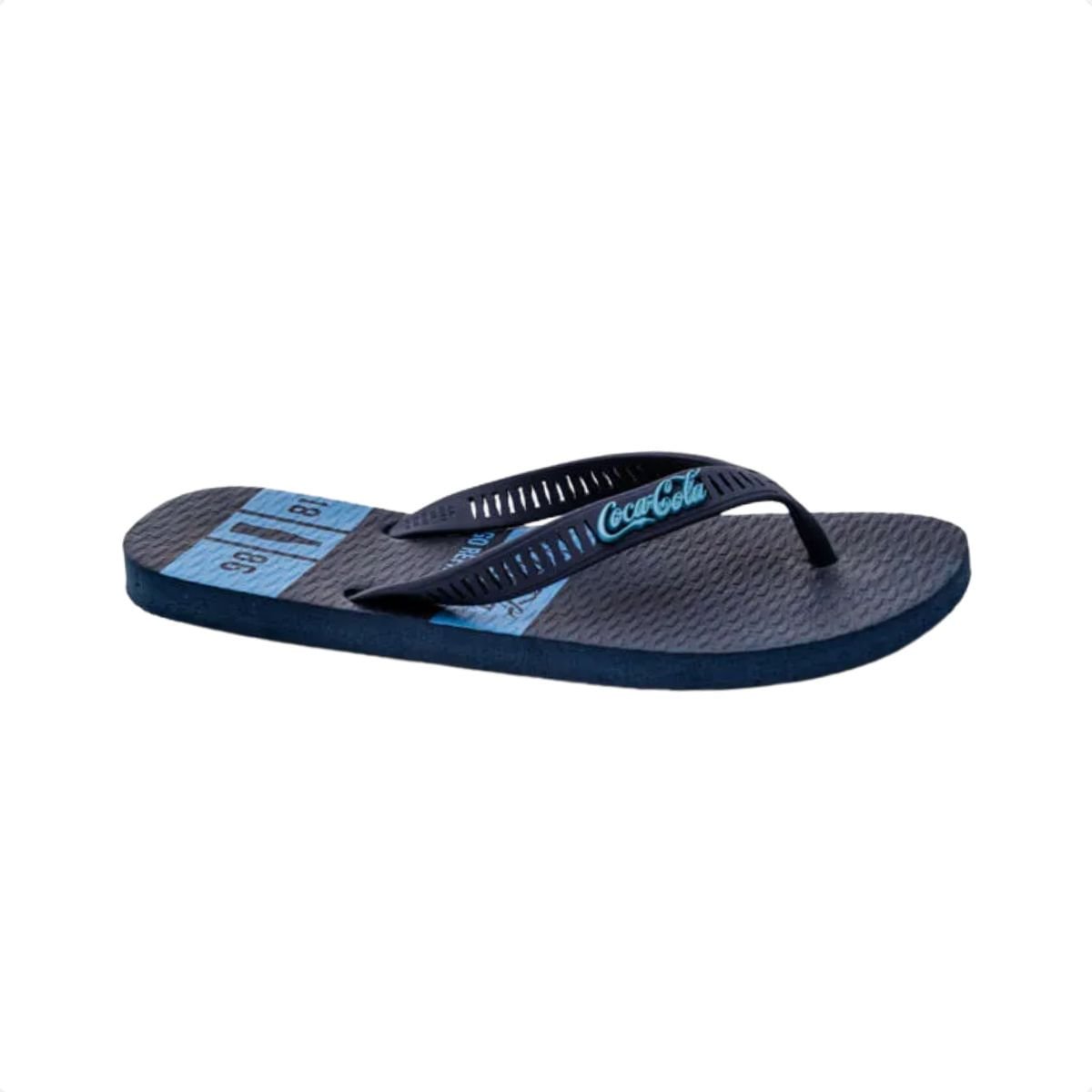 Chinelo Masculino Dedo Coca Cola Capron Azul