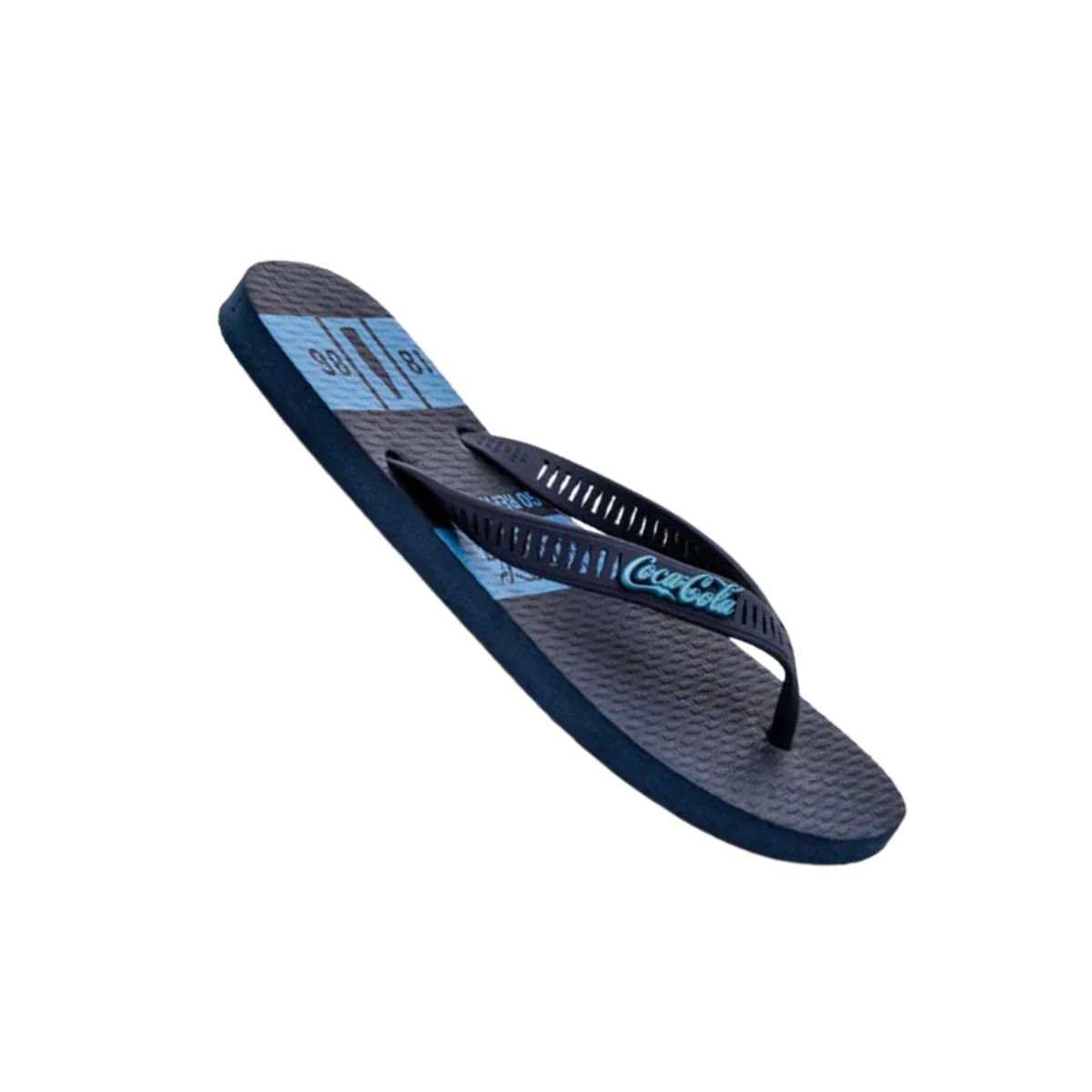 Chinelo Masculino Dedo Coca Cola Capron Azul Azul 6
