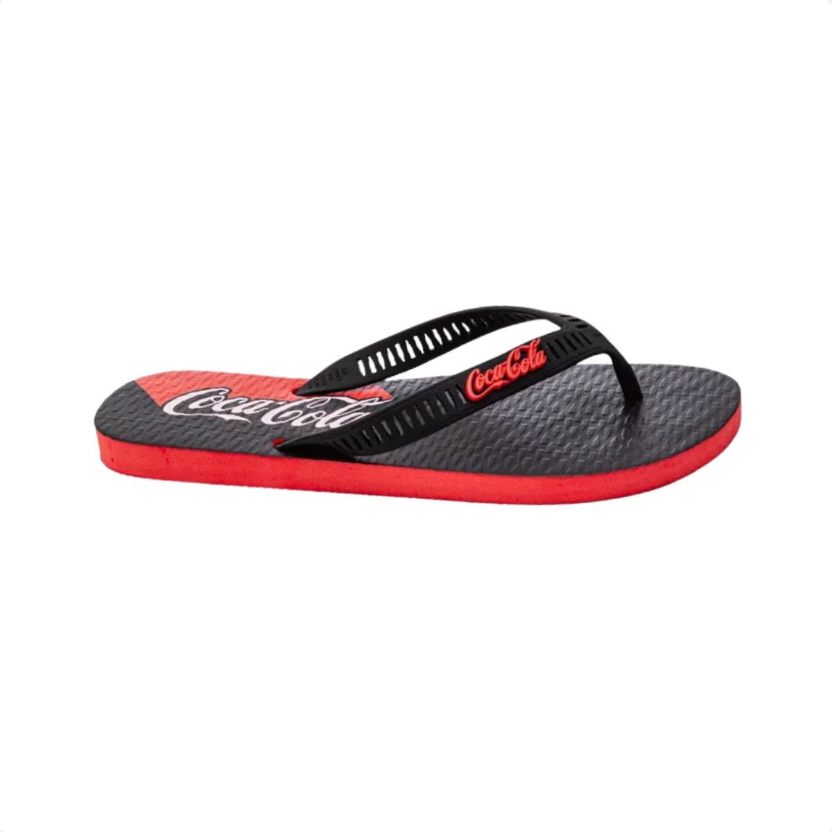 Chinelo Masculino Dedo Coca Cola Shadow Vermelho