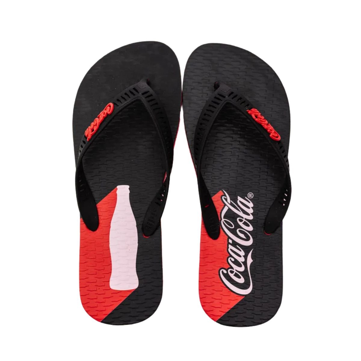 Chinelo Masculino Dedo Coca Cola Shadow Vermelho Preto/Vermelho 2