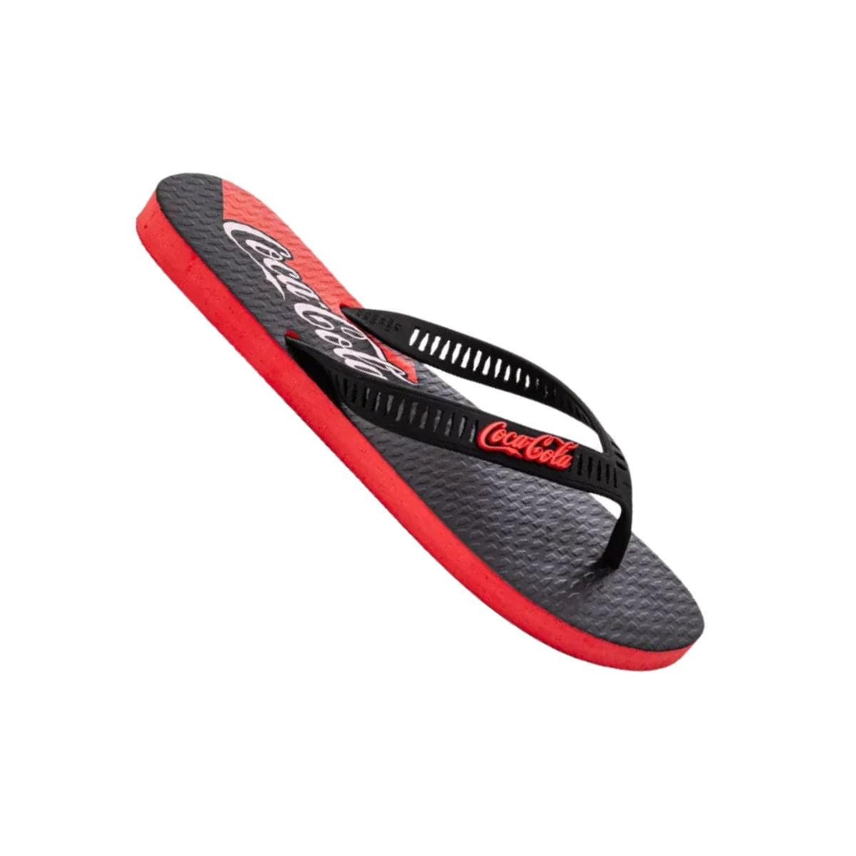Chinelo Masculino Dedo Coca Cola Shadow Vermelho Preto/Vermelho 6