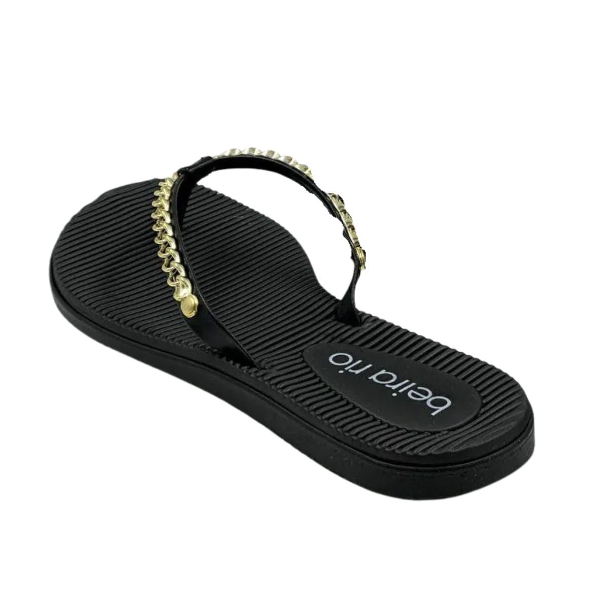 Tamanco Feminino Rasteiro Beira Rio Preto Preto 6