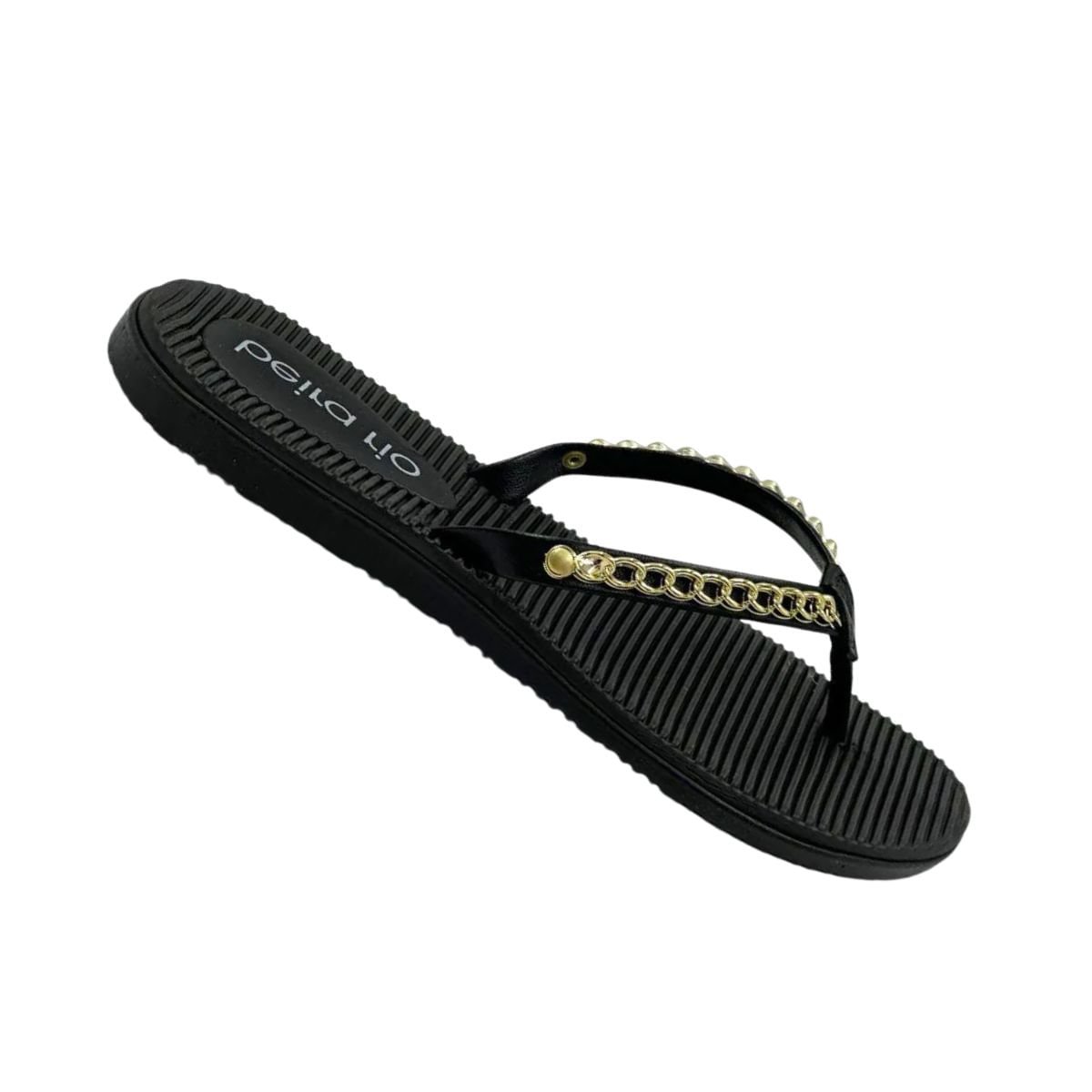 Tamanco Feminino Rasteiro Beira Rio Preto Preto 7