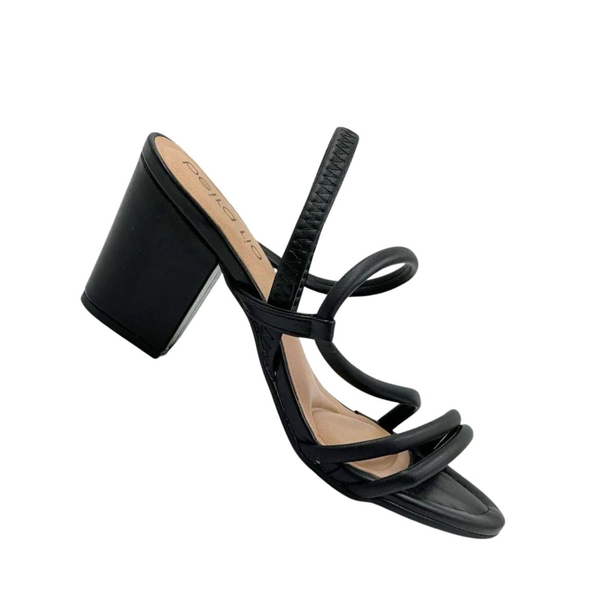 Sandália Feminina Salto Médio Grosso Beira Rio Preta Preto 7