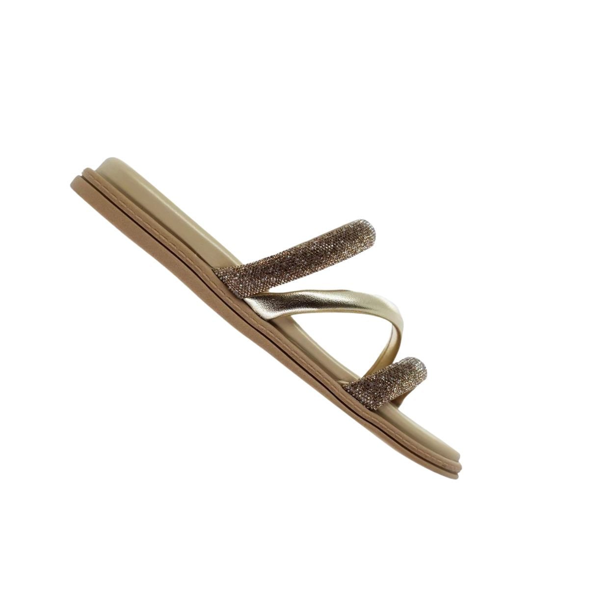 Tamanco Feminino Papete Beira Rio Bege Bege/Dourado 6