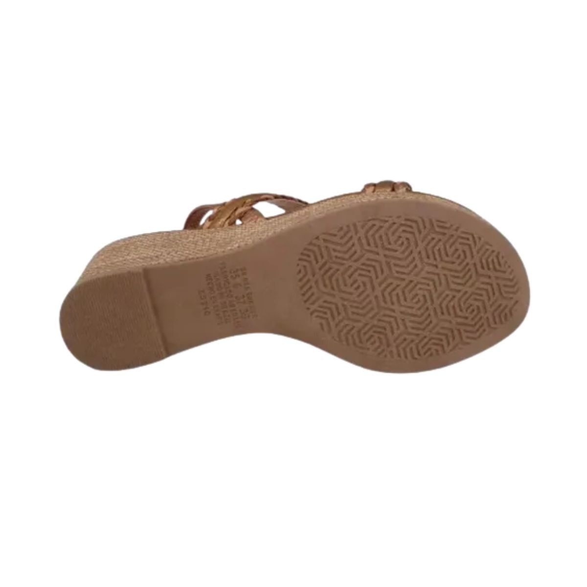 Sandália Feminina Anabela Dakota Marrom Dourado 4