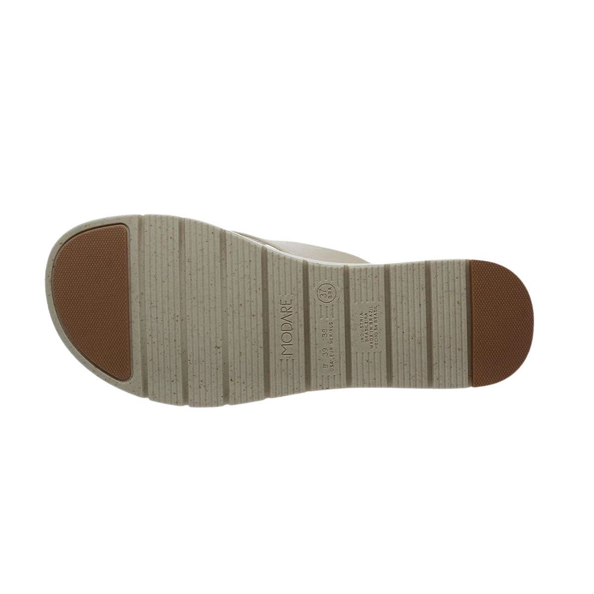 Tamanco Feminino Rasteiro Ultraconforto Modare Creme Creme 3