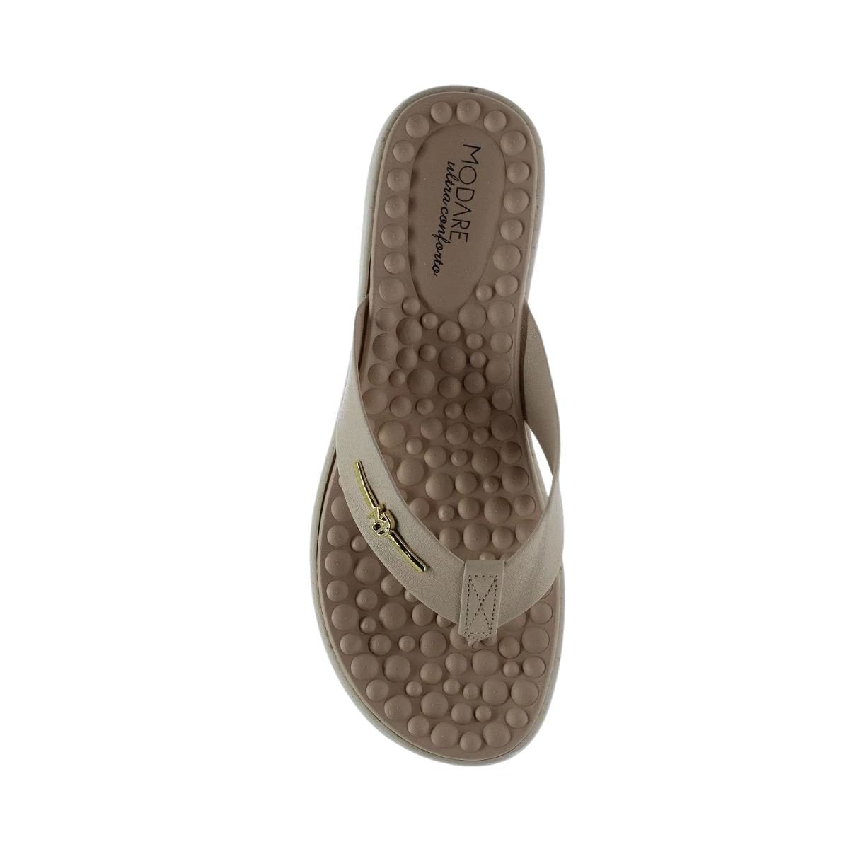 Tamanco Feminino Rasteiro Ultraconforto Modare Creme Creme 5