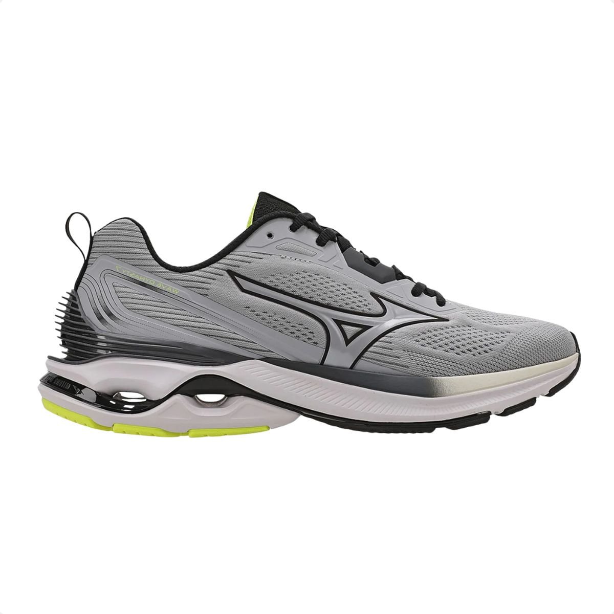 Tênis De Corrida Mizuno Wave Dynasty 7 Masculino Cinza