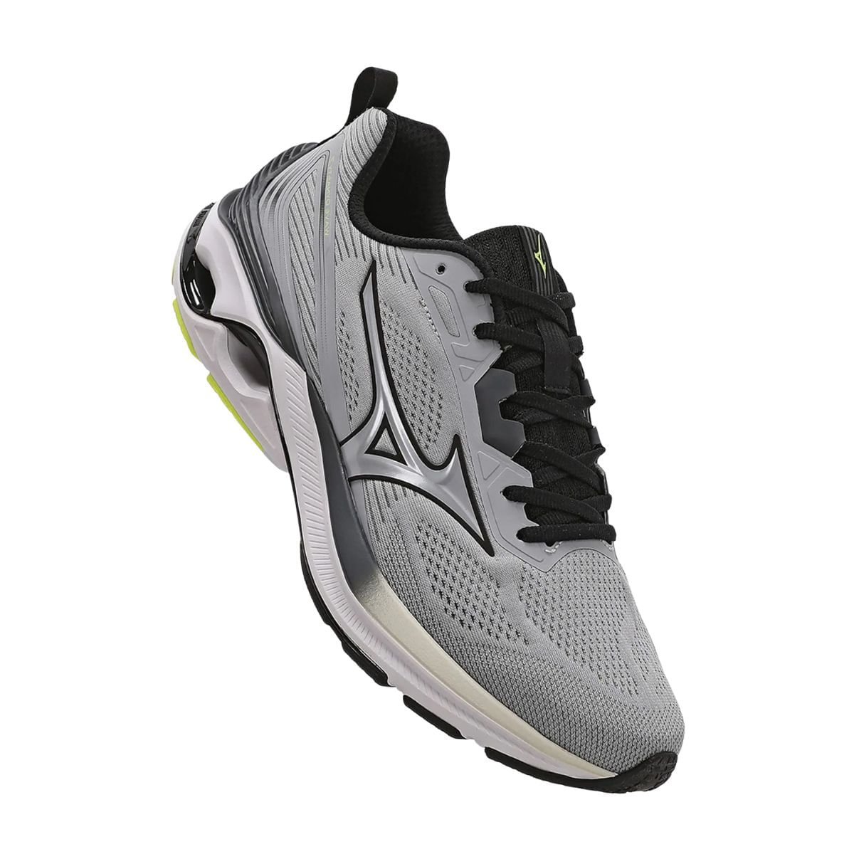 Tênis De Corrida Mizuno Wave Dynasty 7 Masculino Cinza Cinza 2