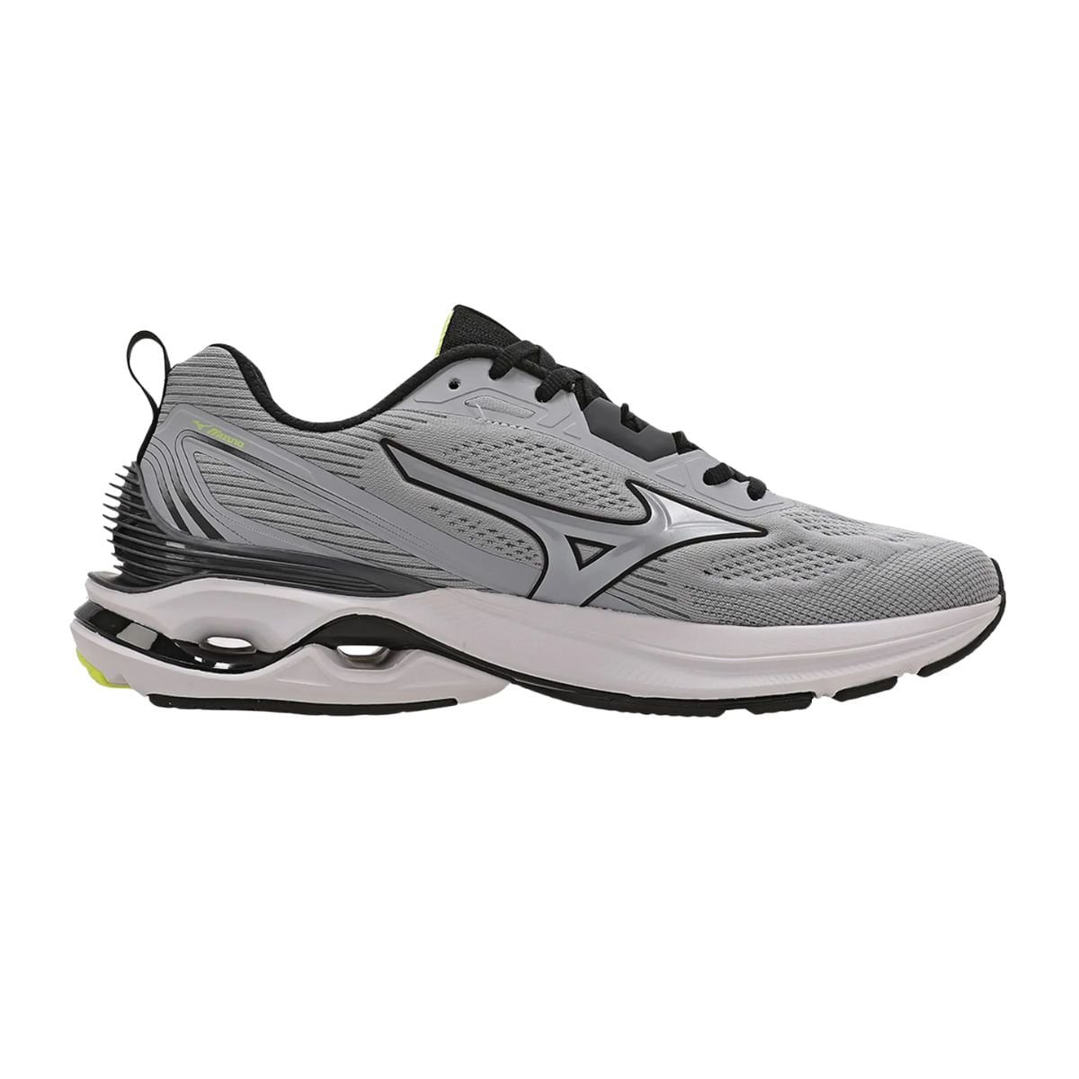 Tênis De Corrida Mizuno Wave Dynasty 7 Masculino Cinza Cinza 5
