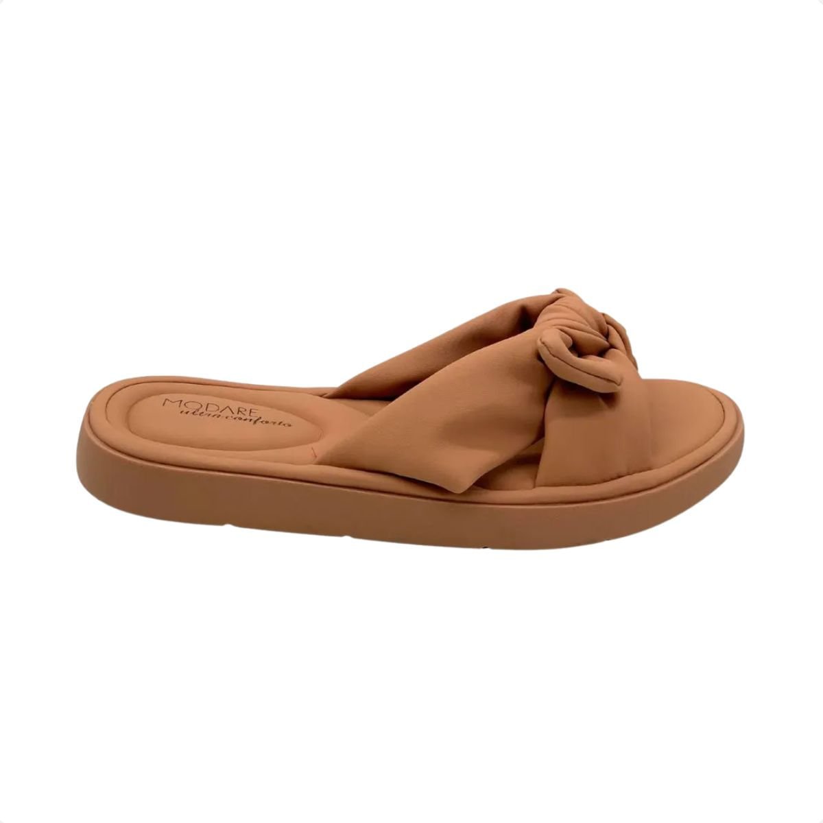 Tamanco Feminino Anabela Slide Modare Nude