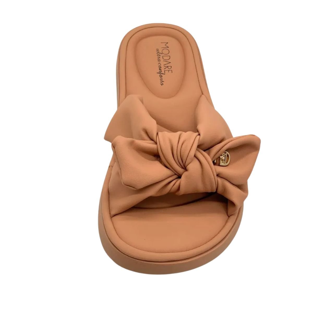 Tamanco Feminino Anabela Slide Modare Nude Marrom 3