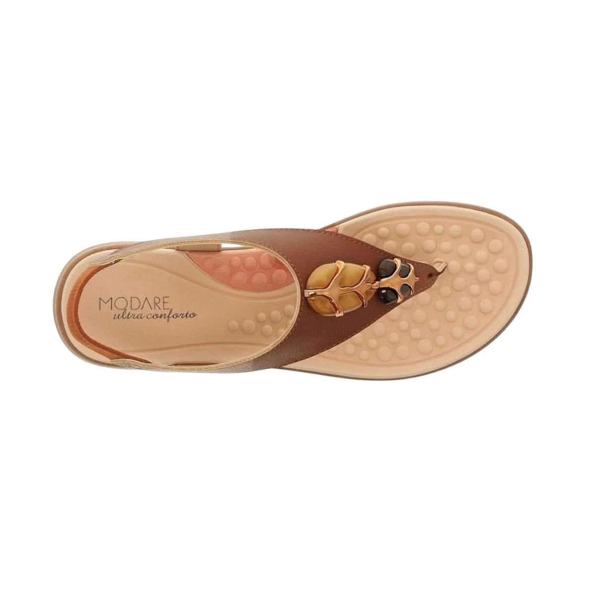 Sandália Feminina Anabela Modare Marrom Avelã 2