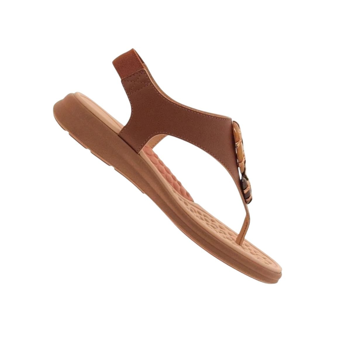 Sandália Feminina Anabela Modare Marrom Avelã 7