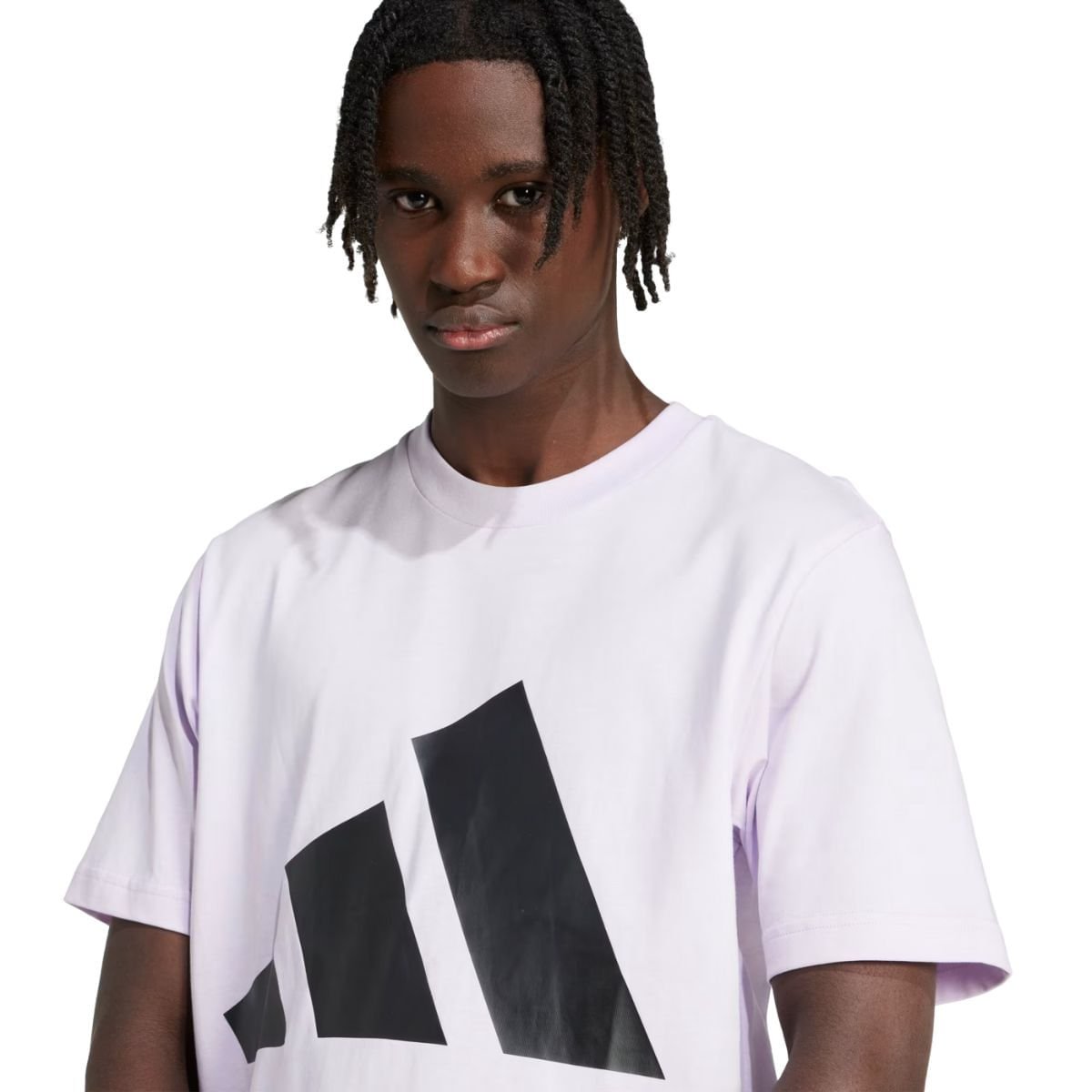 Camiseta Masculina Essentials Big Logo Adidas Branca Branco/Preto 5