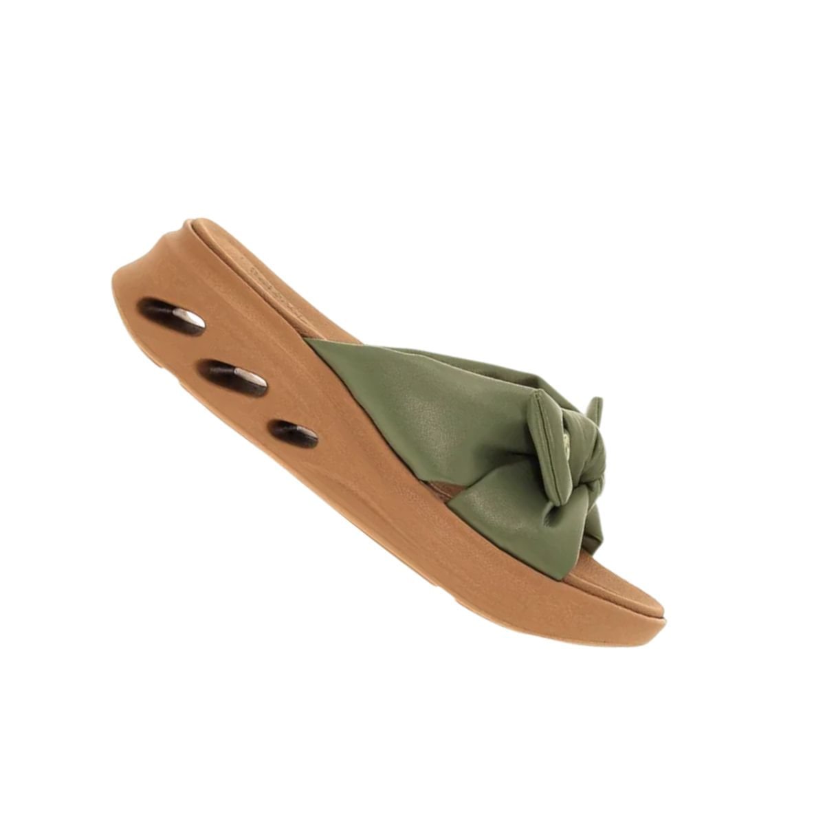 Tamanco Feminino Anabela Modare Verde Verde/Marrom 7