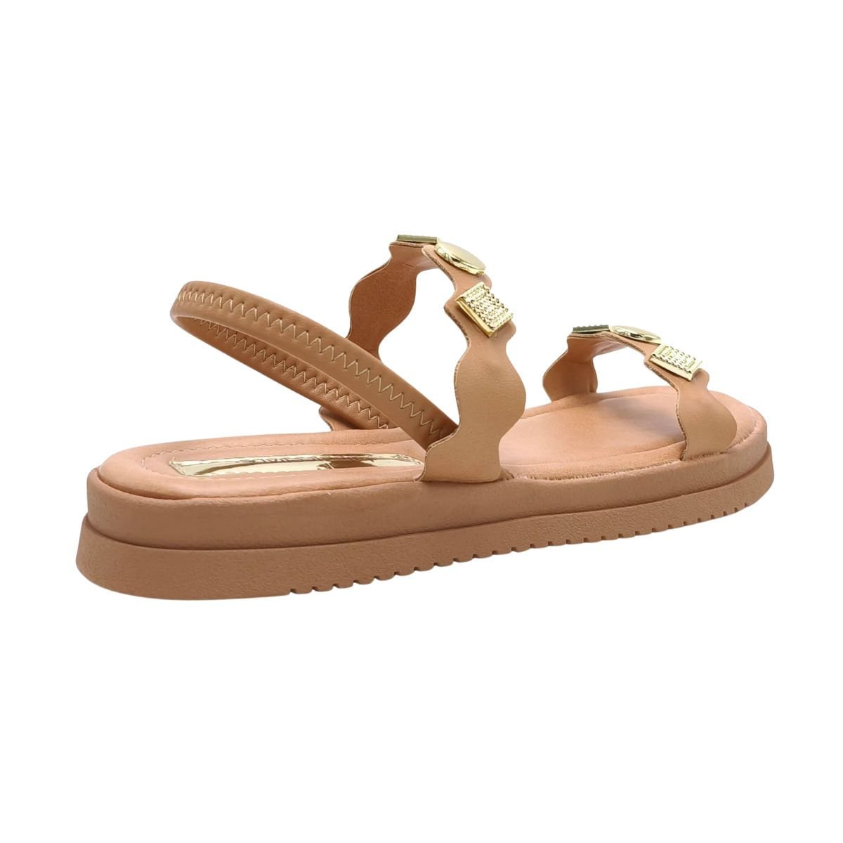 Sandália Feminina Papete Mississipi Nude Bege 7