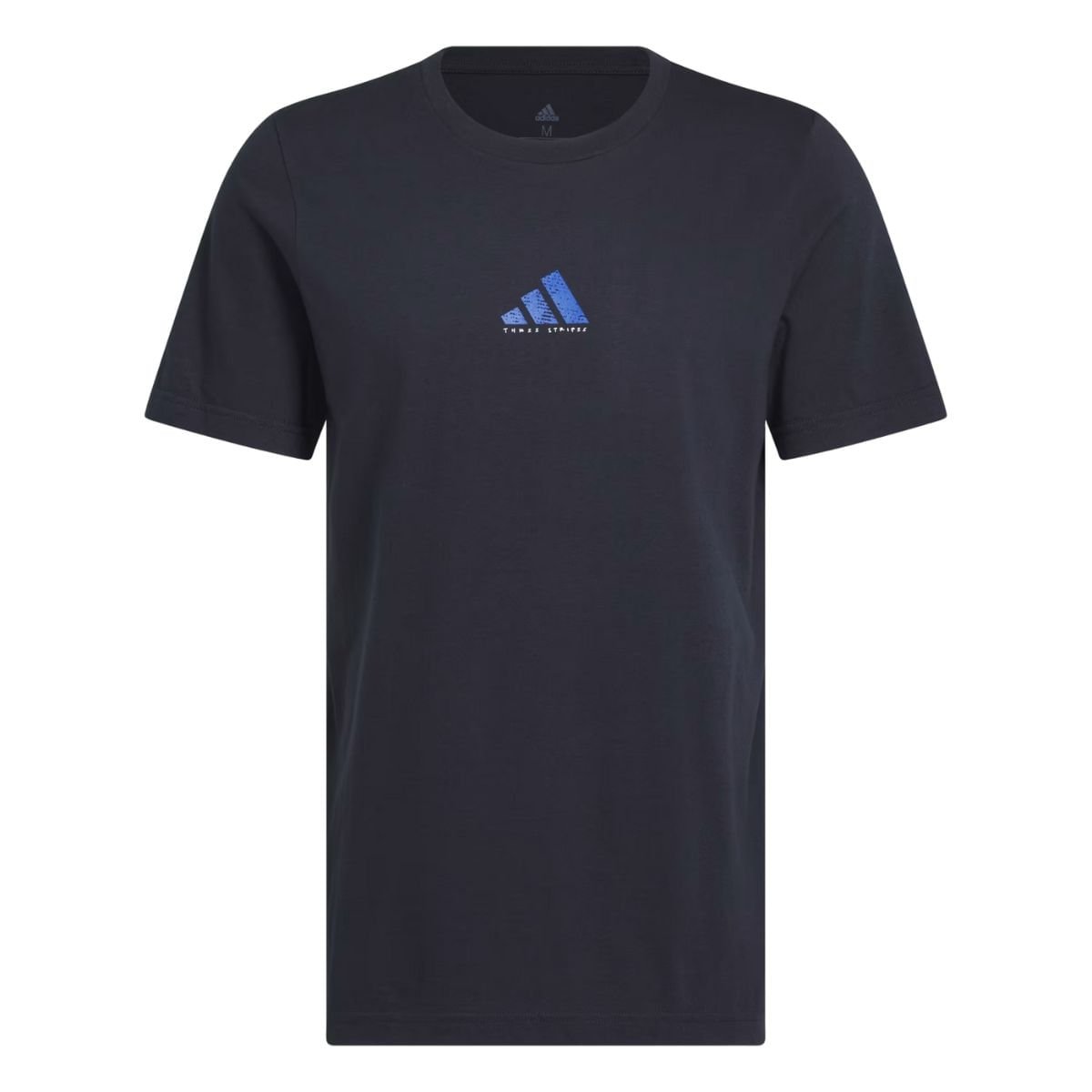 Camiseta Masculina Adidas Codes Photoreal Preta Com Detalhes Em Azul Azul 6