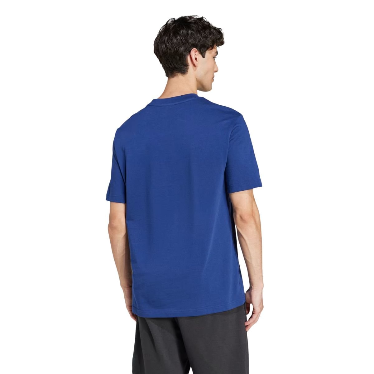 Camiseta Mascculina Essentials Com Logo Pequena Adidas Azul Azul 5