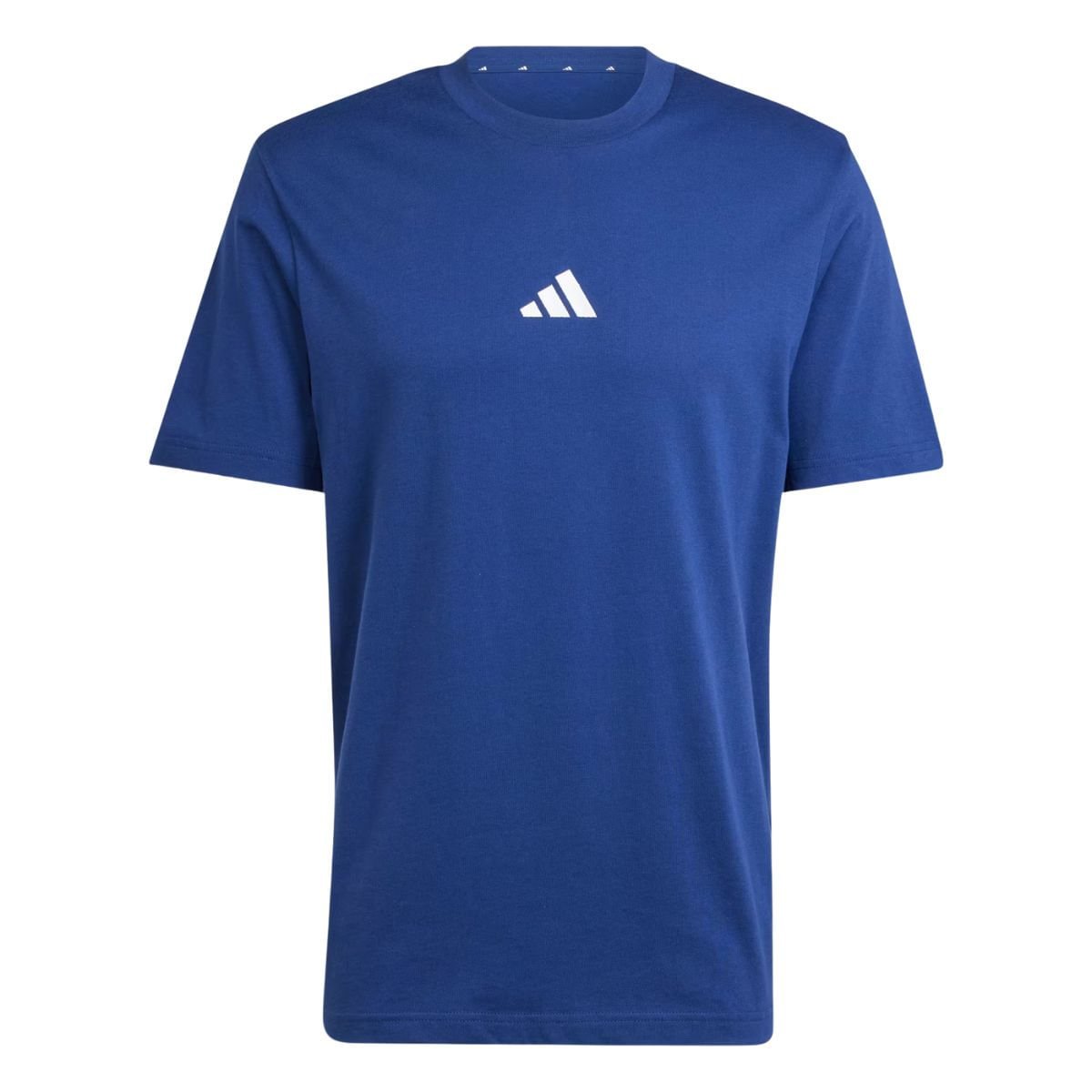 Camiseta Mascculina Essentials Com Logo Pequena Adidas Azul Azul 6