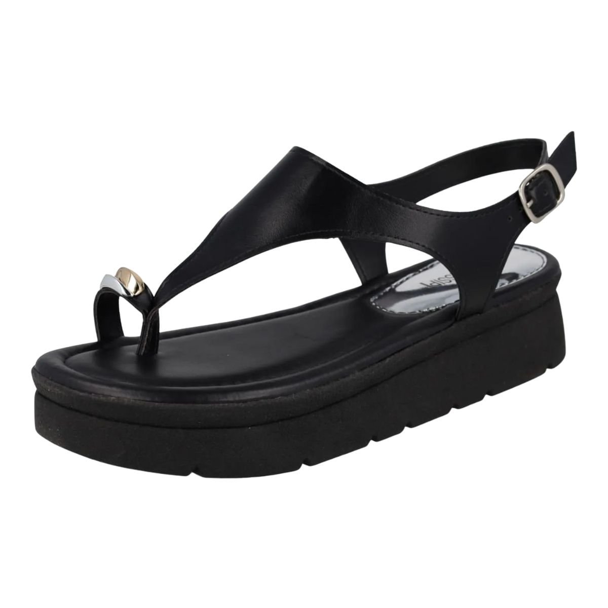 Sandália Feminina Papete Mississipi Preta Preto 7