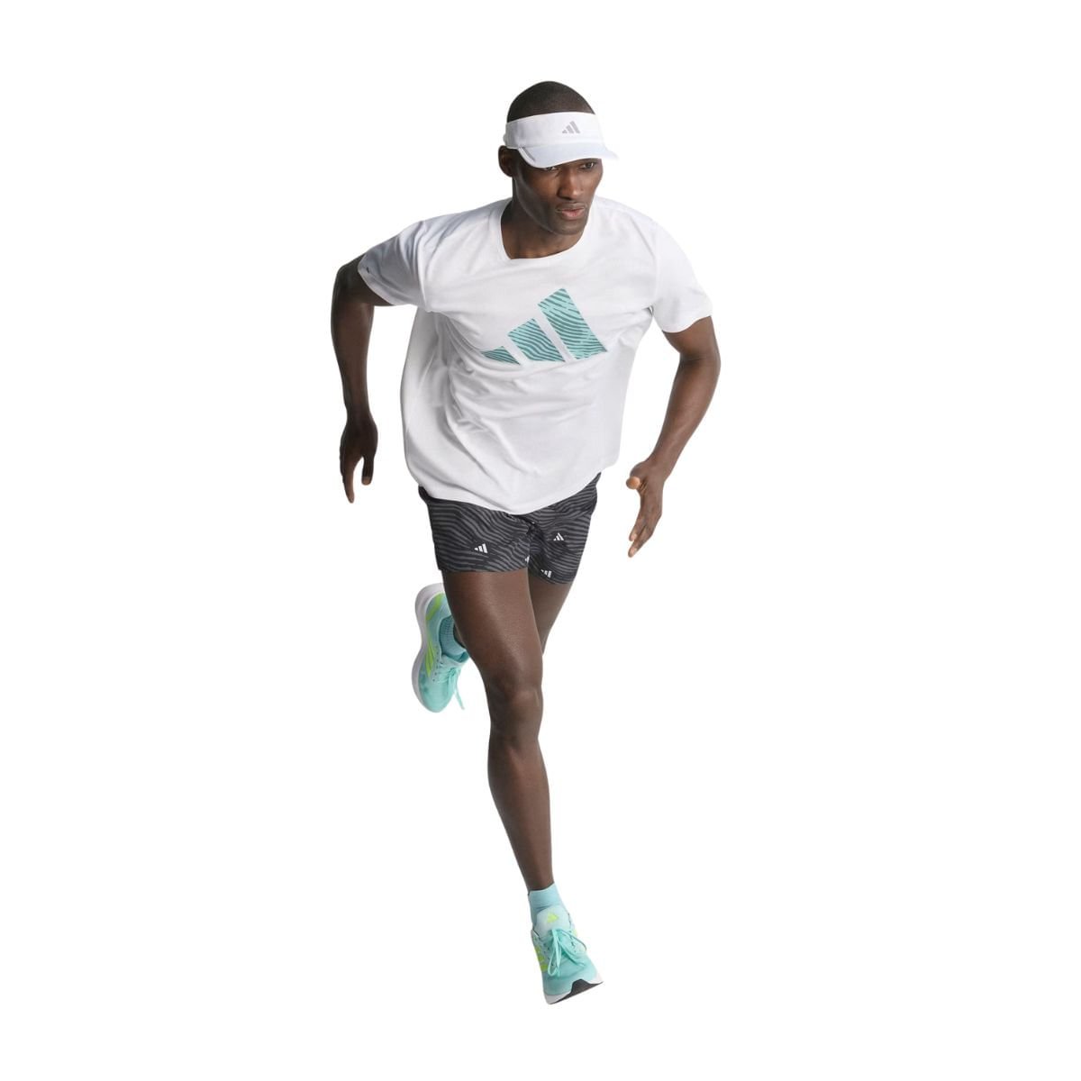 Camiseta Masculina Running Essentials Adidas Branca Branco 2