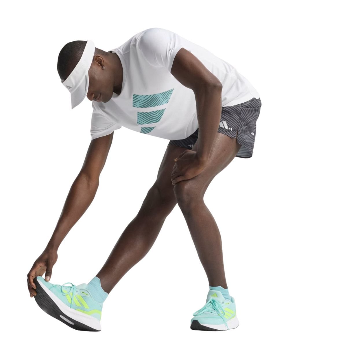 Camiseta Masculina Running Essentials Adidas Branca Branco 3
