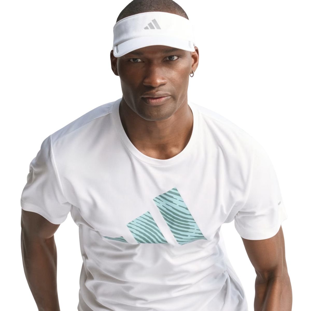 Camiseta Masculina Running Essentials Adidas Branca Branco 4