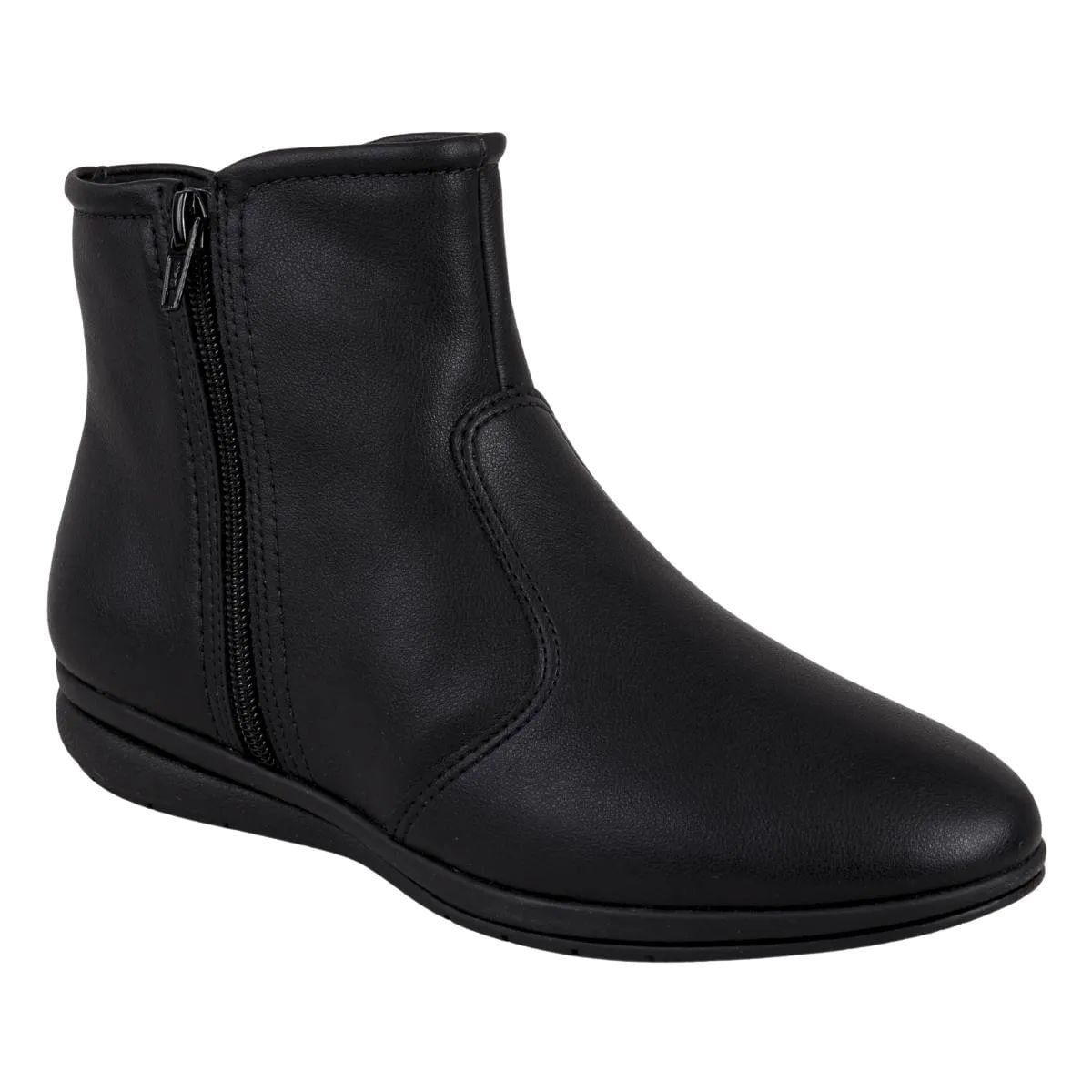 Bota Feminina Cano Baixo Piccadilly Preta Preto 2