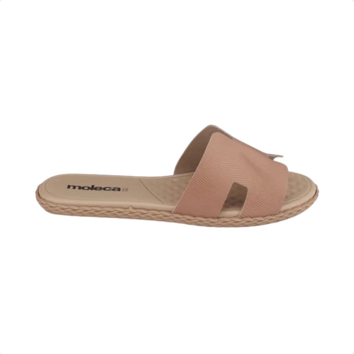 Tamanco Feminino Slide Rasteiro Moleca Nude