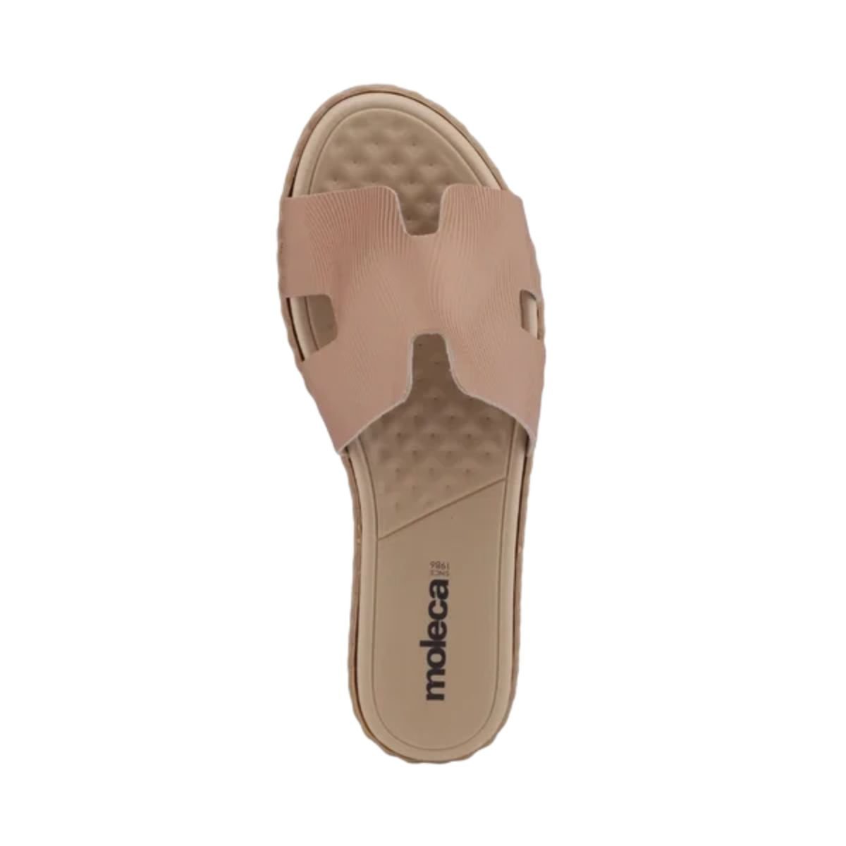 Tamanco Feminino Slide Rasteiro Moleca Nude Nude 2