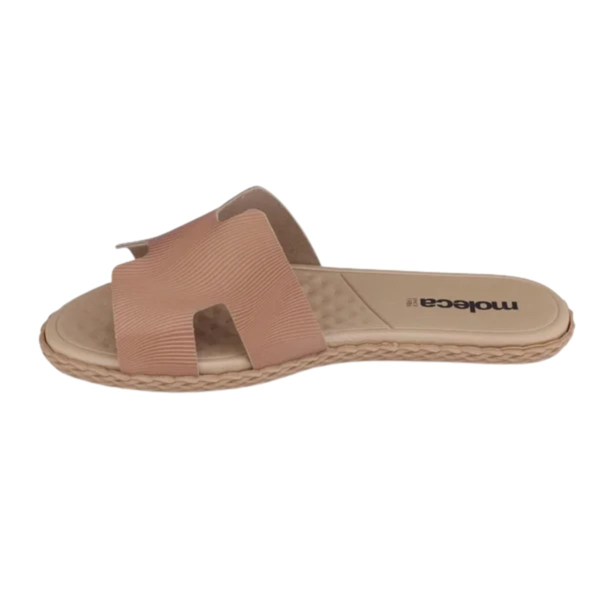 Tamanco Feminino Slide Rasteiro Moleca Nude Nude 4