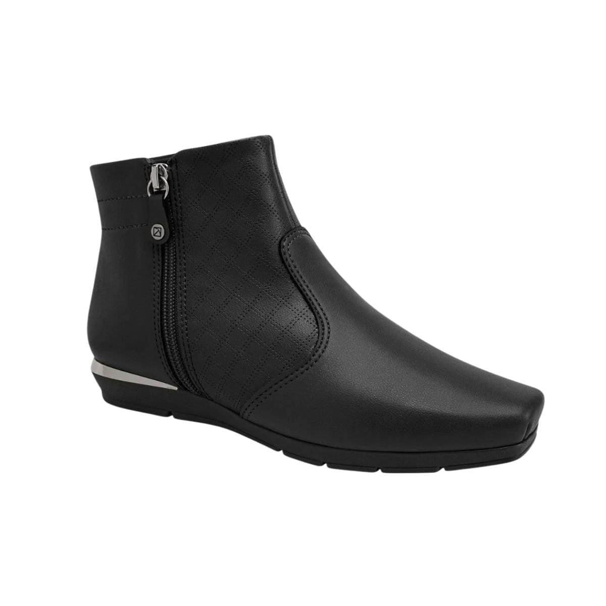Bota Feminina Cano Baixo Piccadilly Preta Preto 2
